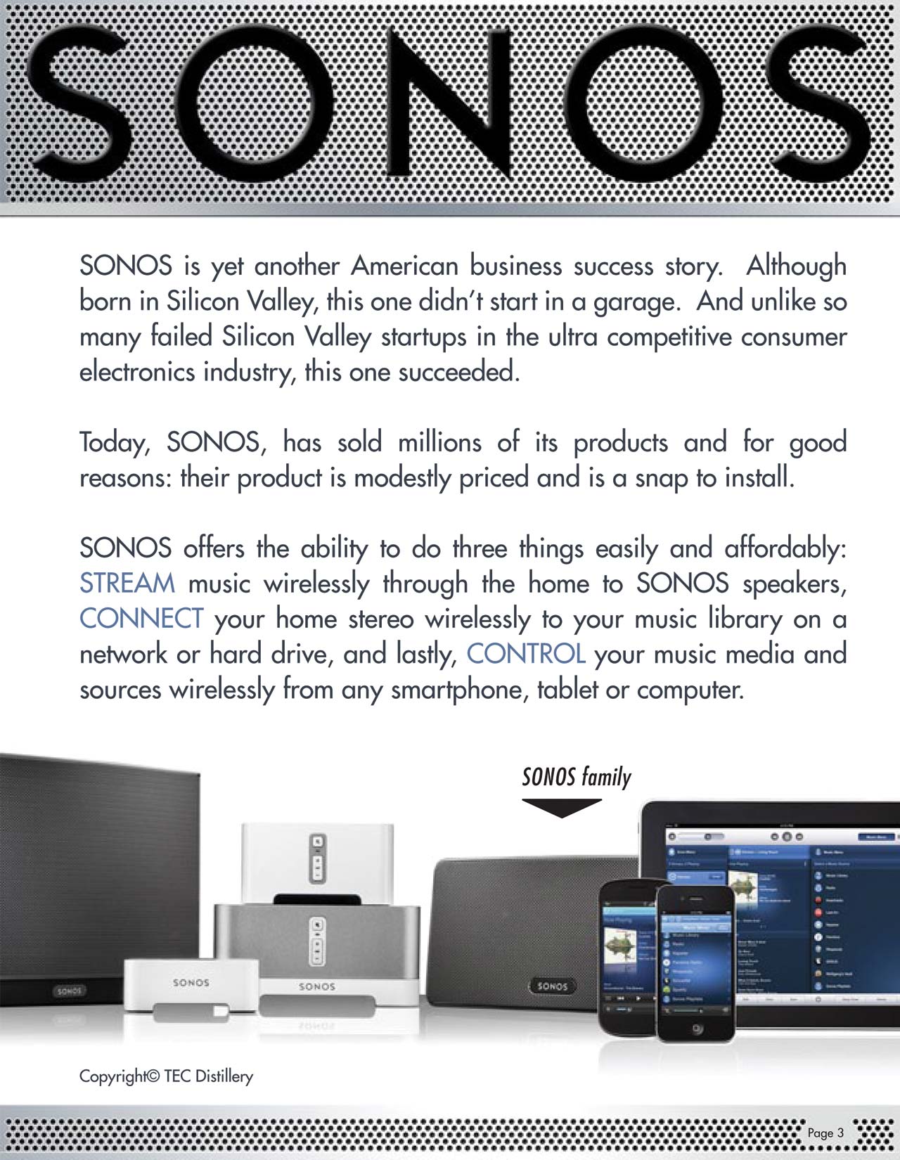 article on technology driven companies